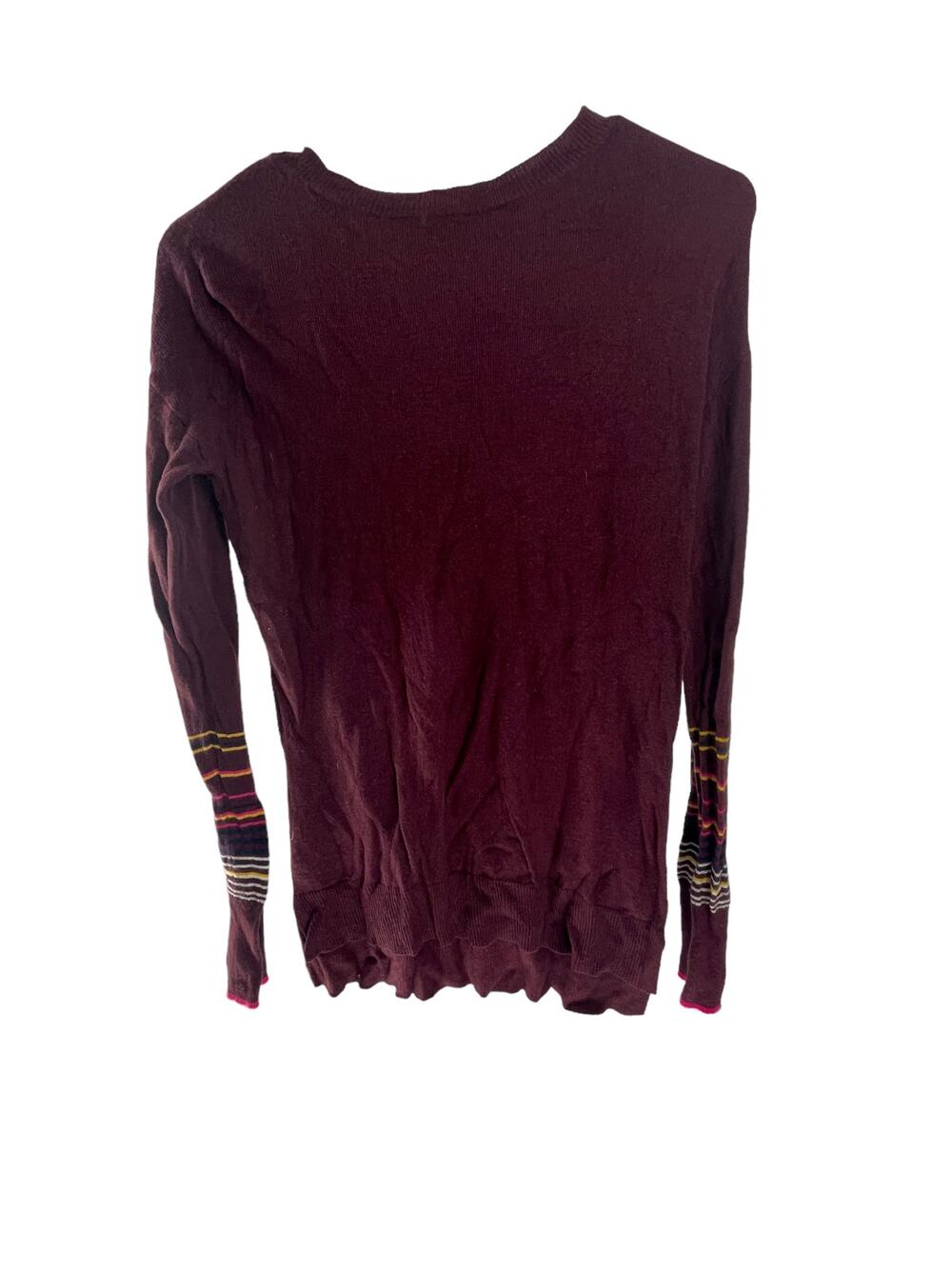 A New Day Burgundy Maroon Red Long Sleeve Pullover Sweater Women's Size XS